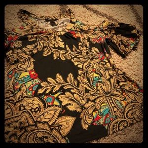 Ashley Stewart cold shoulder top